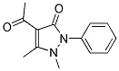 4-ACETYL-ANTIPYRINE Struktur