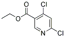 4,6-DICHLORO-3-PYRIDINECARBOXYLIC ACID ETHYL ESTER Struktur