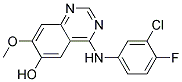 4-(3-CHLORO-4-FLUOROPHENYLAMINO)-7-METHOXYQUINAZOLIN-6-OL Struktur