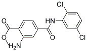 3-AMINO-4-CARBMETHOXY-2',5'-DICHLORBENZANILIDE Struktur