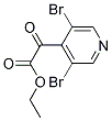 3,5-DIBROMO-ALPA-OXO-4-PYRIDINEACETIC ACID ETHYL ESTER Struktur