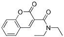 3-(N,N-DIETHYLAMINOCARBONYL)COUMARIN, Struktur