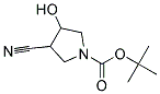 N-Boc-3-cyano-4-hydroxypyrrolidine Struktur