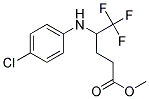 4-(4-CHLORO-PHENYLAMINO)-5,5,5-TRIFLUORO-PENTANOIC ACID METHYL ESTER Struktur