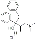 4-DIMETHYLAMINO-3-METHYL-1,2-DIPHENYLBUTAN-2-OL HYDROCHLORIDE Struktur