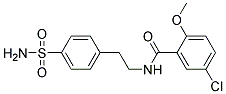 4-[2-(5-CHLORO-2-METHOXYBENZAMIDO)ETHYL]BENZENESULPHONAMIDE Struktur