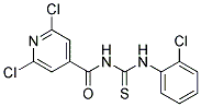 N-(2-CHLOROPHENYL)-N'-(2,6-DICHLOROISONICOTINOYL)THIOUREA, TECH Struktur