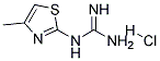 N-(4-METHYL-1,3-THIAZOL-2-YL)GUANIDINE HYDROCHLORIDE, 97+% Struktur