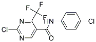 N5-(4-CHLOROPHENYL)-2-CHLORO-4-(TRIFLUOROMETHYL)-5-PYRIMIDINECARBOXAMIDE, TECH Struktur