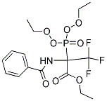 ETHYL 2-(BENZOYLAMINO)-2-(DIETHOXYPHOSPHORYL)-3,3,3-TRIFLUOROPROPANOATE, TECH Struktur