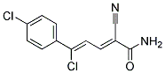 5-CHLORO-5-(4-CHLOROPHENYL)-2-CYANOPENTA-2,4-DIENAMIDE, TECH Struktur