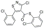 S-(2,6-DICHLOROPHENYL) 3-CHLORO-5-(2-CHLOROPHENYL)ISOTHIAZOLE-4-CARBOTHIOATE, TECH Struktur