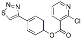 4-(1,2,3-THIADIAZOL-4-YL)PHENYL 2-CHLORONICOTINATE Struktur