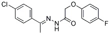 N'-[(1E)-1-(4-CHLOROPHENYL)ETHYLIDENE]-2-(4-FLUOROPHENOXY)ACETOHYDRAZIDE Struktur