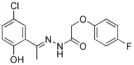 N'-[(1E)-1-(5-CHLORO-2-HYDROXYPHENYL)ETHYLIDENE]-2-(4-FLUOROPHENOXY)ACETOHYDRAZIDE Struktur