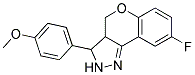 8-FLUORO-3-(4-METHOXYPHENYL)-2,3,3A,4-TETRAHYDRO-CHROMENO[4,3-C]PYRAZOLE Struktur