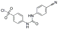 4-[3-(4-CYANOPHENYL)UREIDO]BENZENESULFONYLCHLORIDE Struktur