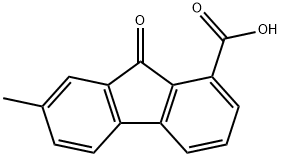 7-METHYL-9-OXO-9H-FLUORENE-1-CARBOXYLIC ACID Struktur