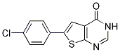 6-(4-CHLOROPHENYL)-3H-THIENO[2,3-D]PYRIMIDIN-4-ONE Struktur