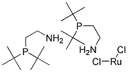 DICHLOROBIS(2-(DI-TERT-BUTYLPHOSPHINO)ETHYLAMINE)RUTHENIUM(II), 97% DICHLOROBIS(2-(DI-TERT-BUTYLPHOSPHINO)ETHYLAMINE)RU Struktur