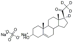 SODIUM PREGNENOLONE-17A,21,21,21-D4 SULFATE Struktur