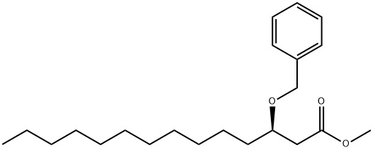 R-(3)-BENZYLOXYMYRISTIC ACID METHYL ESTER Struktur