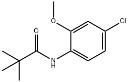 N-(4-CHLORO-6-METHOXYPHENYL)-2,2-DIMETHYLPROPANAMIDE Struktur