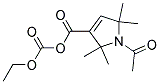 ETHYL 1-ACETYL-2,2,5,5-TETRAMETHYL-3-PYRROLINE-3-CARBONYLOXYFORMATE Struktur