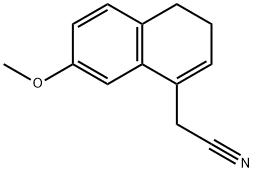 7-methoxy-3,4-dihydro-1-naphthalenylacetonitrile Struktur