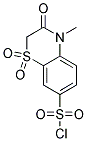 7-CHLOROSULPHONYL-4-METHYL-3-OXO-1,4-BENZOTHIAZINE 1,1-DIOXIDE Struktur