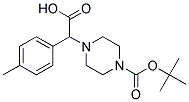 2-PIPERAZIN-4-YL-2-(4-METHYLPHENYL)ACETIC ACID, N1-BOC PROTECTED Struktur