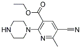 ETHYL 5-CYANO-6-METHYL-2-(PIPERAZIN-1-YL)NICOTINATE Struktur