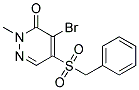 5-(BENZYLSULPHONYL)-4-BROMO-2-METHYL-2,3-DIHYDROPYRIDAZIN-3-ONE Struktur