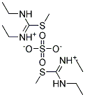 DI{ETHYL[(ETHYLAMINO)(METHYLTHIO)METHYLIDENE]AMMONIUM} SULPHATE Struktur