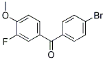 4-BROMO-3'-FLUORO-4'-METHOXYBENZOPHENON Struktur