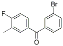 3-BROMO-4'-FLUORO-3'-METHYLBENZOPHENON Struktur