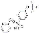 N1-(2-CHLORO-3-PYRIDYL)-4-(TRIFLUOROMETHOXY)BENZENE-1-SULPHONAMIDE Struktur