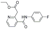 ETHYL 3-[(4-FLUOROANILINO)CARBONYL]PYRID-2-YLACETAT Struktur