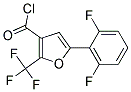 5-(2,6-DIFLUOROPHENYL)-2-(TRIFLUOROMETHYL)FURAN-3-CARBONYL CHLORIDE 95+% Struktur