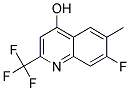 7-FLUORO-4-HYDROXY-6-METHYL-2-(TRIFLUOROMETHYL)QUINOLIN Struktur