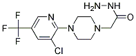 4-[3-CHLORO-5-(TRIFLUOROMETHYL)PYRID-2-YL]PIPERAZIN-1-YLACETIC HYRAZID Struktur