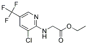 ETHYL 2-[3-CHLORO-5-(TRIFLUOROMETHYL)PYRID-2-YL]AMINOACETAT Struktur