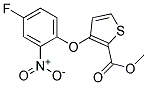 METHYL 3-(4-FLUORO-2-NITROPHENOXY)-2-THIOPHENECARBOXYLAT Struktur