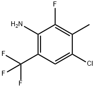 4-CHLORO-2-FLUORO-3-METHYL-6-(TRIFLUOROMETHYL)ANILIN Struktur