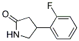 4-(2`-FLUOROPHENYL)-2-PYRROLIDINONE Struktur