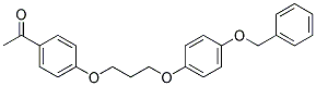 1-(4-(3-[4-(BENZYLOXY)PHENOXY]PROPOXY)PHENYL)-1-ETHANONE Struktur