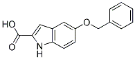 5-(phenylmethoxy)-1H-indole-2-carboxylic acid Struktur