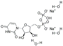 Uridine 5'-diphosphate disodium salt trihydrate
 Struktur