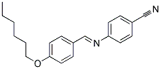 N-(4-Hexyloxybenzylidene)-4-aminobenzonitrile Struktur