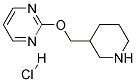 2-(Piperidin-3-ylmethoxy)pyrimidine hydrochloride Struktur